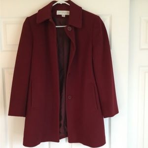 Fully lined lambs wool coat
